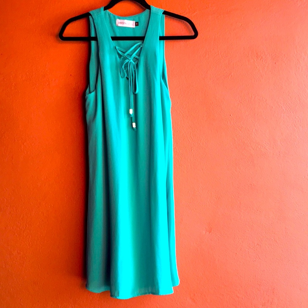 Turquoise Swing Dress, Size Medium